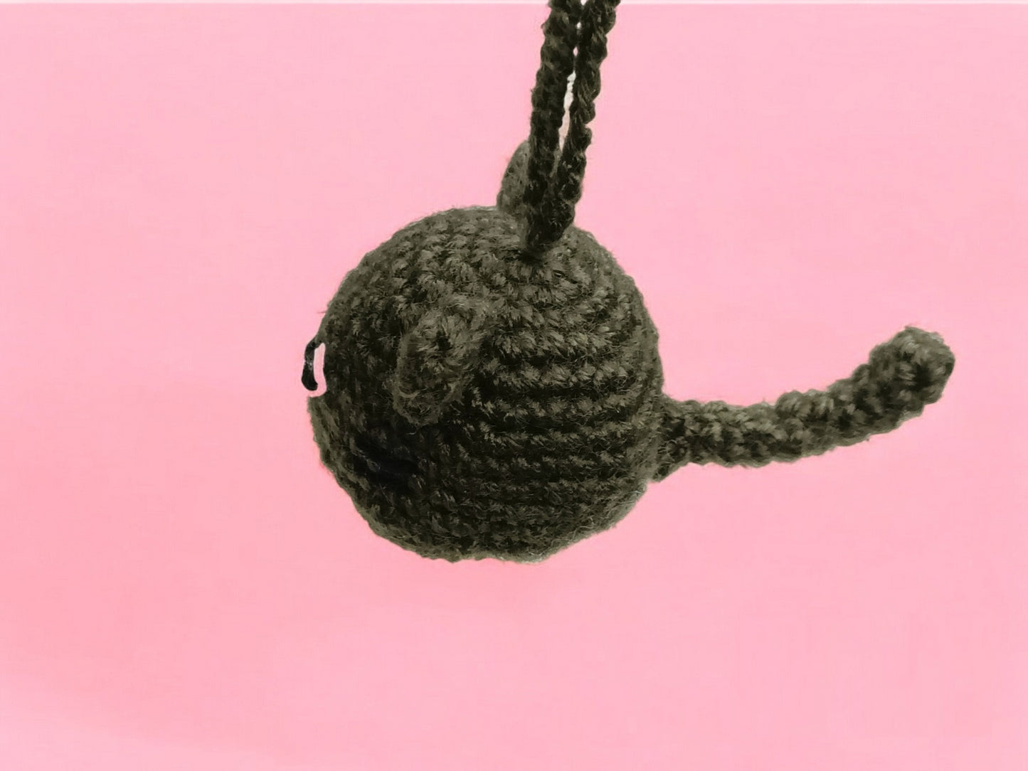 Haute Crafts Handmade Crochet Cute Catty Keychain (Washable Keychain)