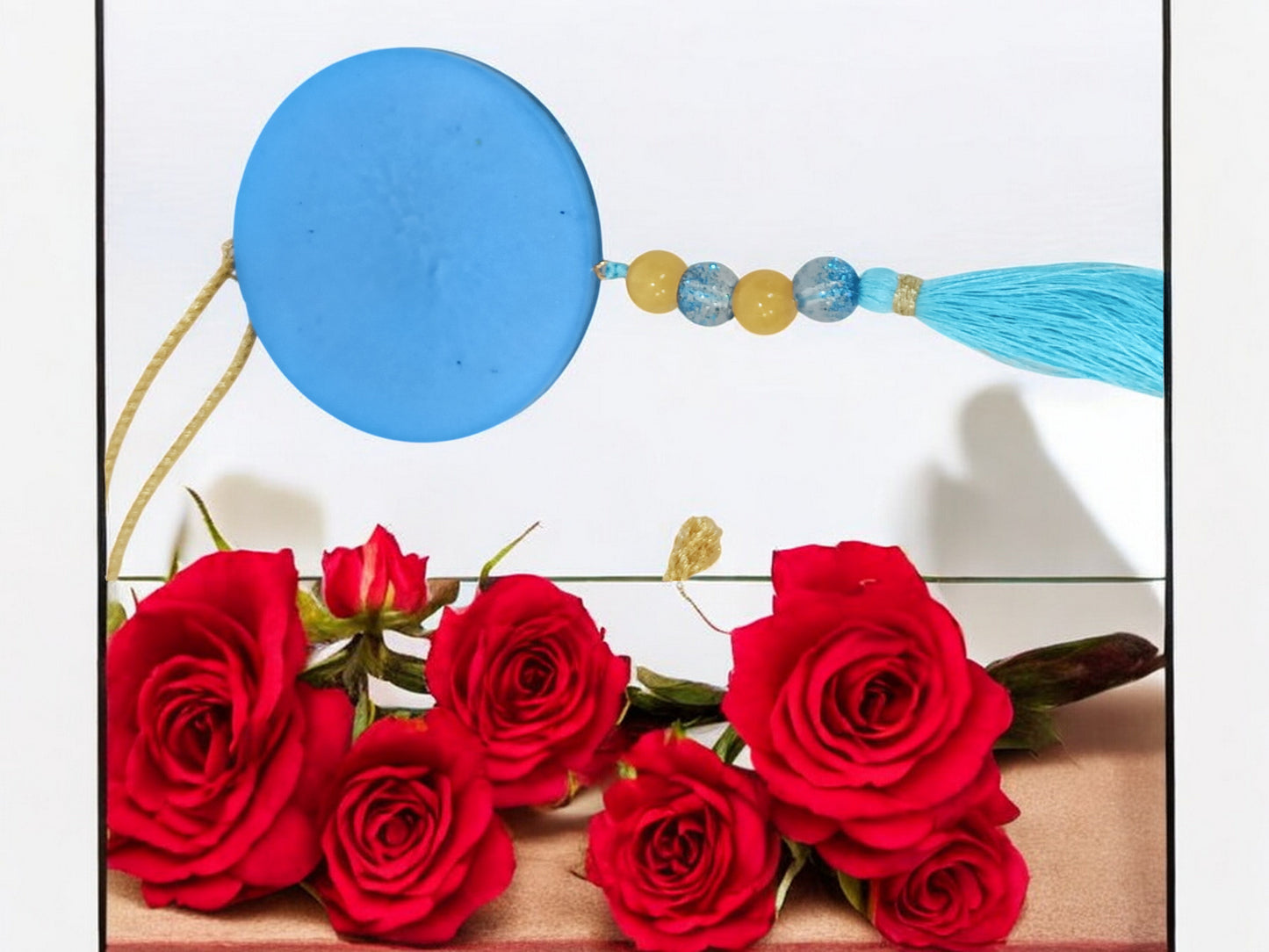 3D " Ik Onkar " Car Hanging for Positivity (Can be Used as Home Decor, satsang Gifting, Wall Hangings, Meditation Room, Yoga Temple, Wind Chime) 1pc