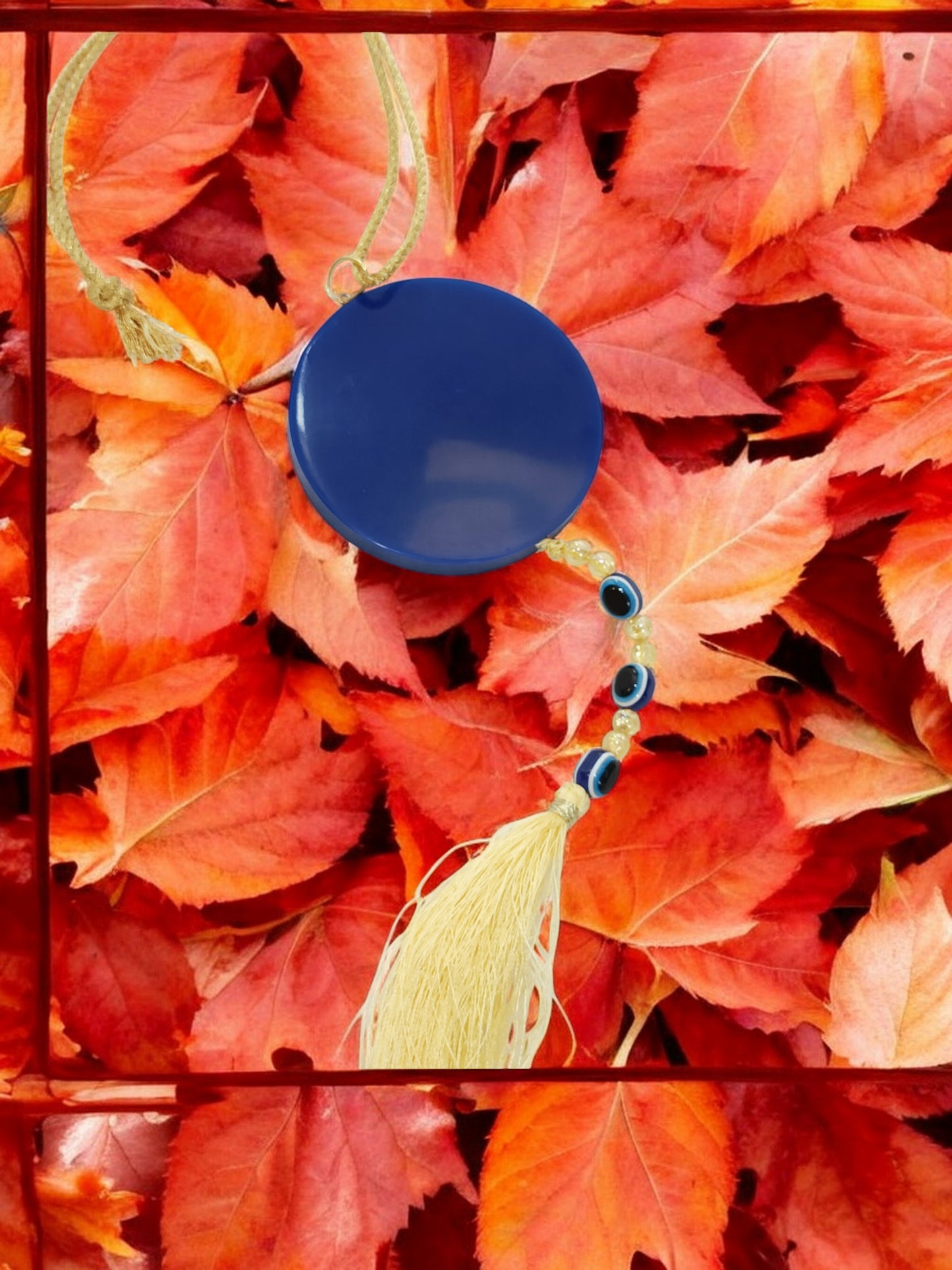 3D " GOOD VIBES ONLY " Car Hanging for Positivity (Can be Used as Home Decor, satsang Gifting, Wall Hangings, Meditation Room, Yoga Temple, Wind Chime) 1pc