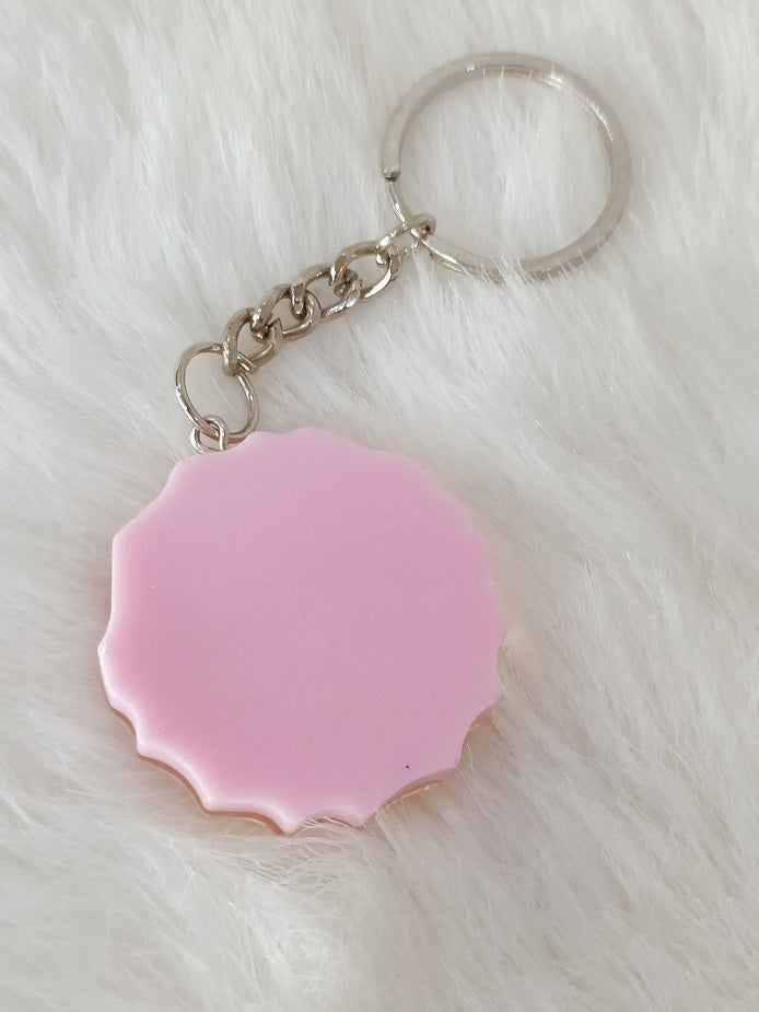 product Haute Crafts "Jai Guru ji" Theme, Resin Alphabet Initial Letter Keychain Key Ring for Women Girls Purse Handbags, Bike, Car Keyring