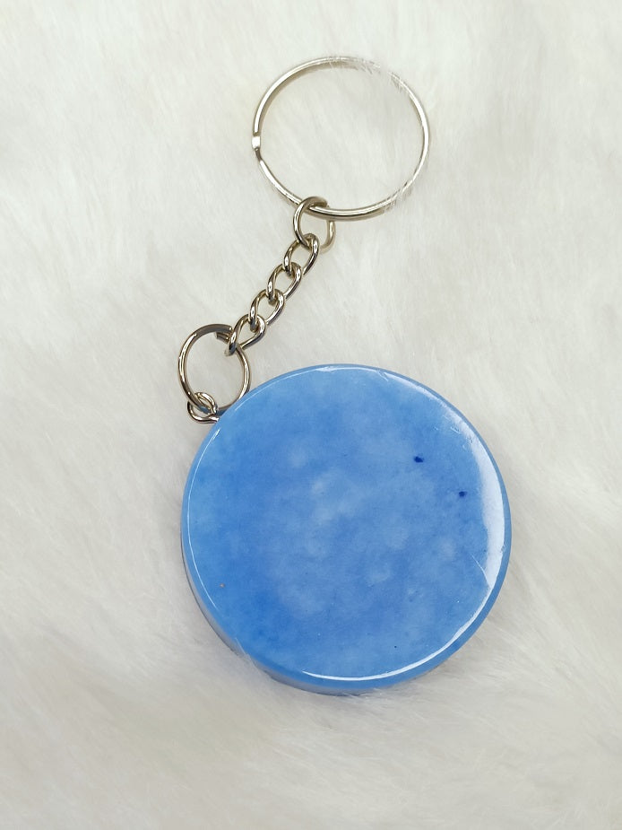 Haute Crafts "Kanhiya" Theme Keychain - Resin Alphabet Initial Letter Keychain Key Ring for Women Girls Purse Handbags, Bike, Car Keyring.Home, Small Gifts