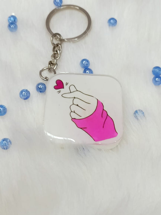 Haute Crafts "Love Theme" Key Ring for Women Girls Purse Handbags, Bike, Car Keyring, Home, Small Gifts