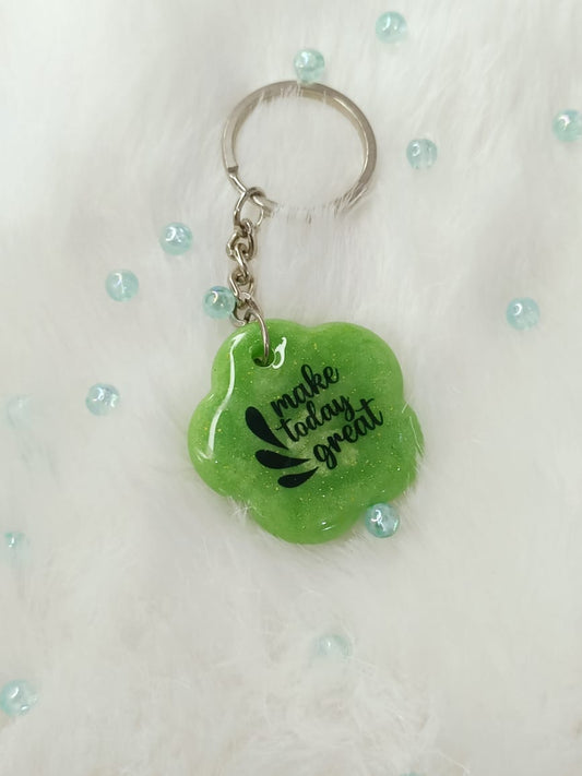 Haute Crafts " Make Today Great Theme" Key Ring for Women Girls Purse Handbags, Bike, Car Keyring, Home, Small Gifts