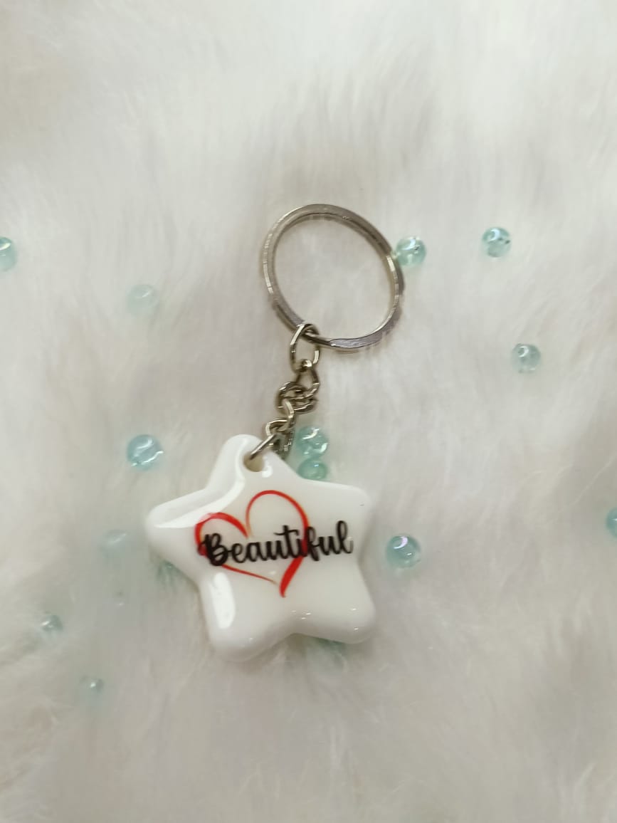Haute Crafts "Beautiful Theme" Key Ring for Women Girls Purse Handbags, Bike, Car Keyring, Home, Small Gifts