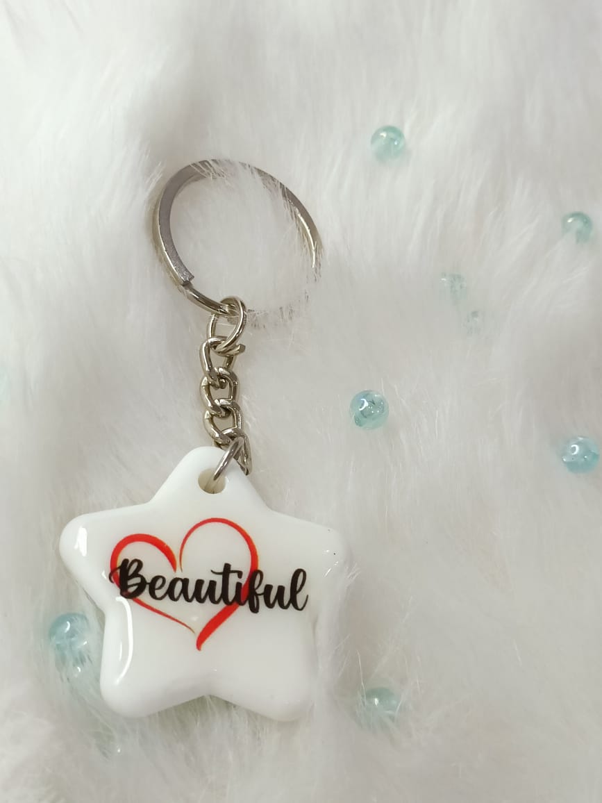 Haute Crafts "Beautiful Theme" Key Ring for Women Girls Purse Handbags, Bike, Car Keyring, Home, Small Gifts