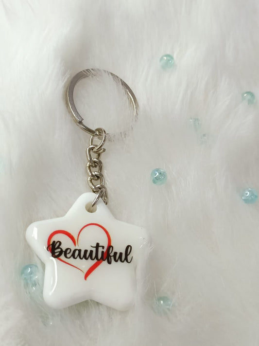 Haute Crafts "Beautiful Theme" Key Ring for Women Girls Purse Handbags, Bike, Car Keyring, Home, Small Gifts