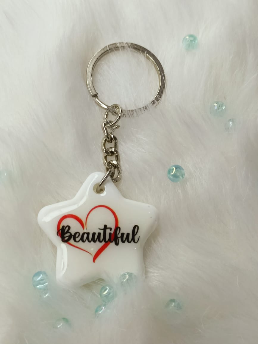 Haute Crafts "Beautiful Theme" Key Ring for Women Girls Purse Handbags, Bike, Car Keyring, Home, Small Gifts