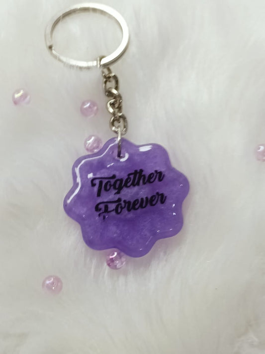 Haute Crafts "Together Forever Theme"Key Ring for Women Girls Purse Handbags, Bike, Car Keyring, Home, Small Gifts