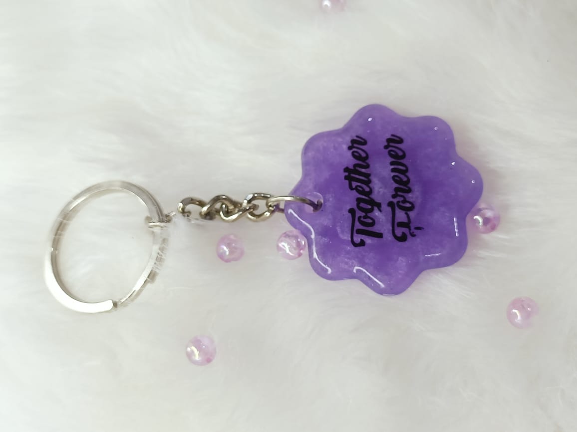 Haute Crafts "Together Forever Theme"Key Ring for Women Girls Purse Handbags, Bike, Car Keyring, Home, Small Gifts