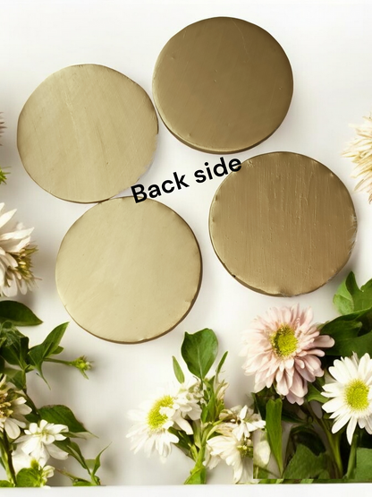 Bubbles Theme Set of 4 Premium Resin Coasters Tea,Coffee Coasters (7.8 * 7.8 cm) (Colorful glassy look)