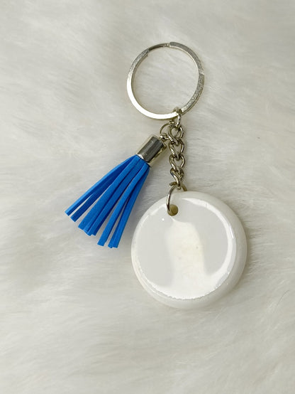 Haute Crafts "Drive Safe" Theme Keychain - Resin Alphabet Initial Letter Keychain Key Ring for Women Girls Purse Handbags, Bike, Car Keyring.Home, Small Gifts 
