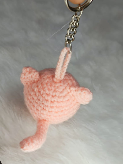 Haute Crafts Handmade Crochet Cute Catty Keychain (Washable Keychain)