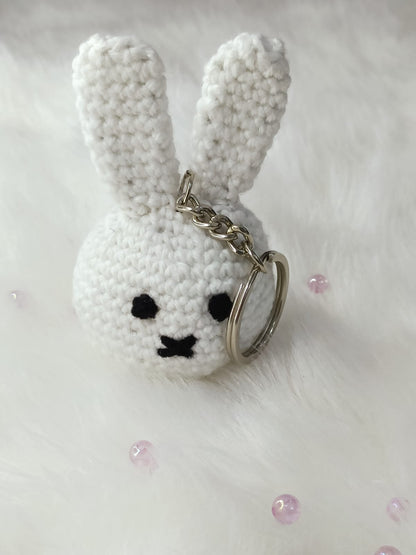 Haute Crafts Handmade Crochet Cute Miffy Keychain (Washable Keychain)