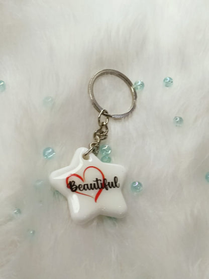 Haute Crafts "Beautiful Theme" Key Ring for Women Girls Purse Handbags, Bike, Car Keyring, Home, Small Gifts