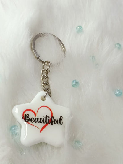Haute Crafts "Beautiful Theme" Key Ring for Women Girls Purse Handbags, Bike, Car Keyring, Home, Small Gifts