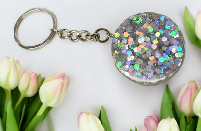 Haute Crafts "Drive Safe Theme Keychain -  Resin Alphabet Initial Letter Keychain Key Ring for Women Girls Purse Handbags, Bike, Car Keyring.Home, Small Gifts